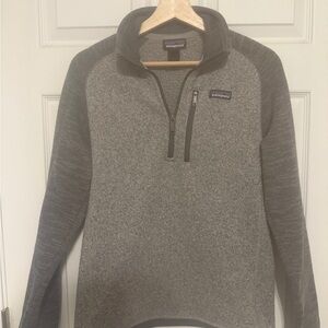 Patagonia Men's Two-Tone Gray Zip-Up Sweater